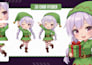create 3d vtuber chibi character model, 3d rigging, vroid for stream